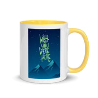 WISH YOU WERE HERE 11oz color inside speaking mug
