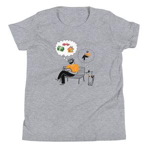 A DOG'S THINKING youth tshirt