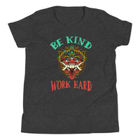 BE KIND WORK HARD youth tshirt
