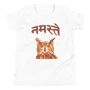 NAMASTE OWL youth tshirt