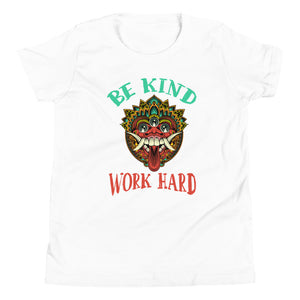 BE KIND WORK HARD youth tshirt